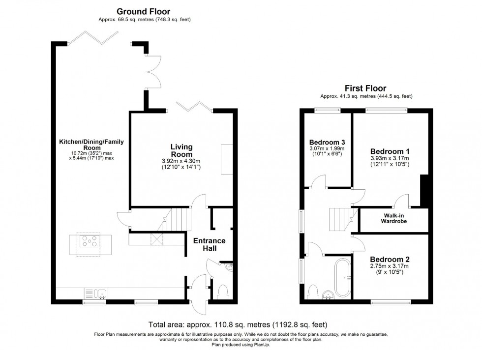 Floorplan for The Limes, Hitchin, Hertfordshire, SG5