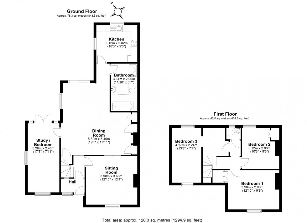 Floorplan for Hertford Road, Welwyn, Hertfordshire, AL6