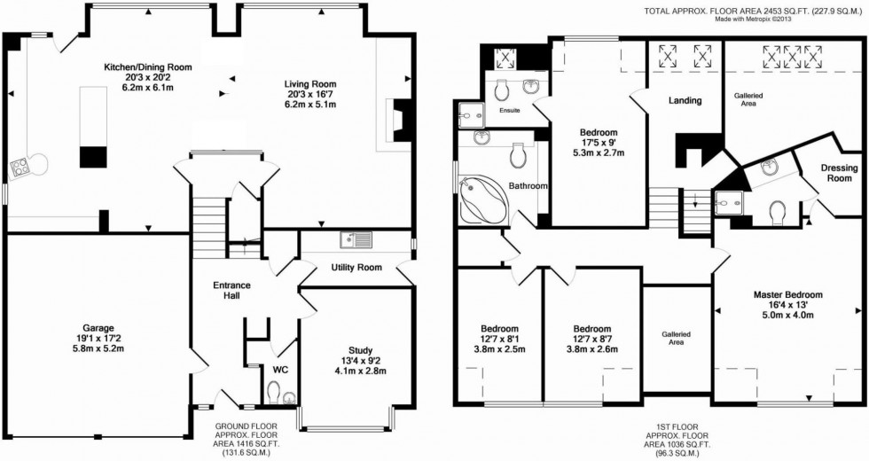 Floorplan for Mardley Hill, Welwyn