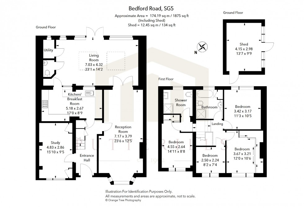 Floorplan for Bedford Road, Hitchin, Hertfordshire, SG5