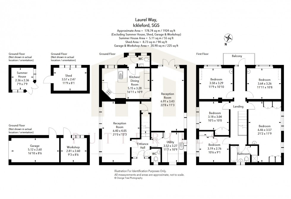 Floorplan for Laurel Way, Ickleford, Hitchin, Hertfordshire, SG5