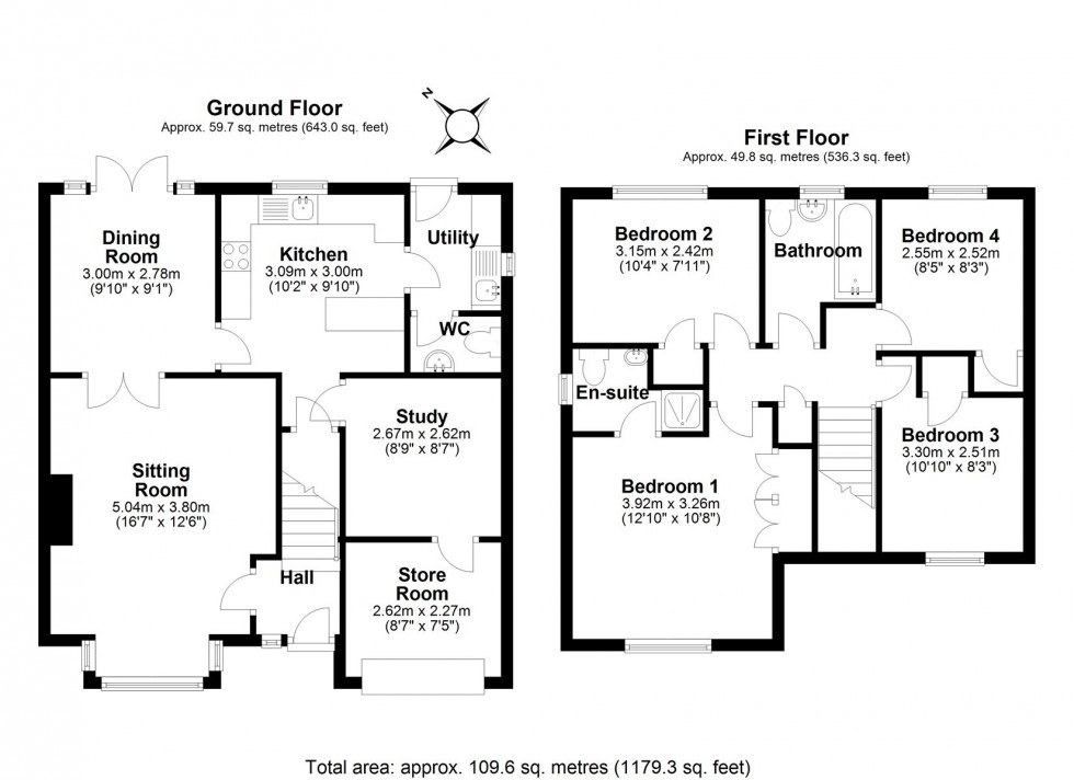 Floorplan for Coltsfoot, Welwyn Garden City, Hertfordshire, AL7