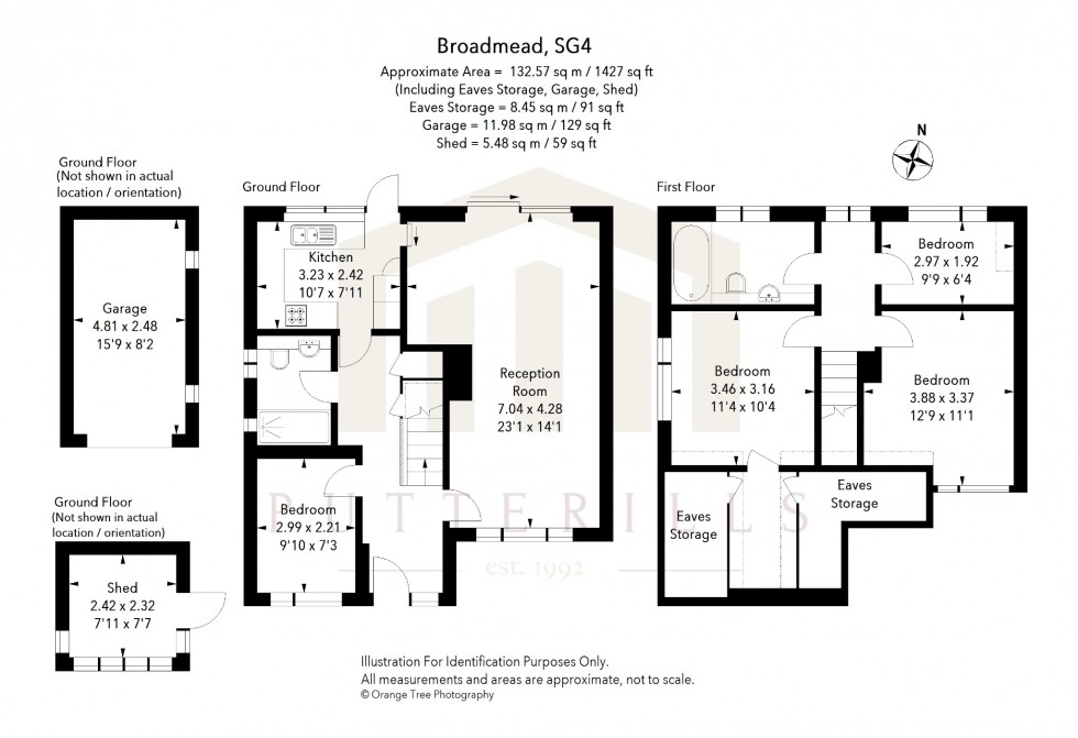 Floorplan for Broadmead, Hitchin