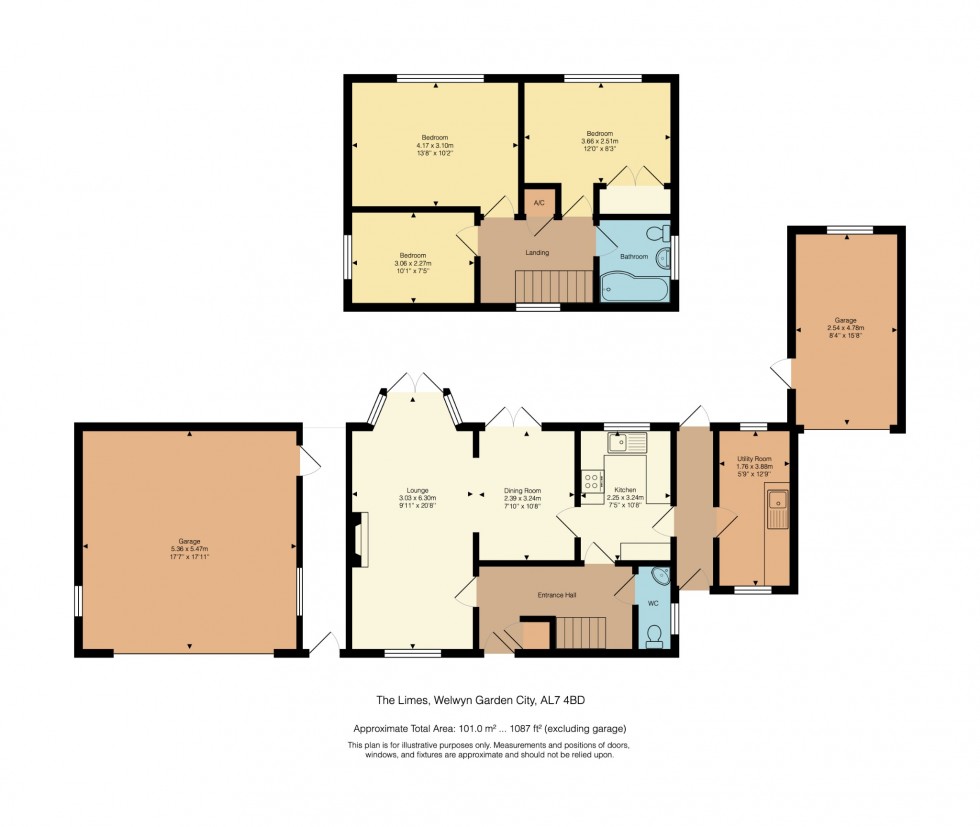 Floorplan for The Limes, Welwyn Garden City, AL7