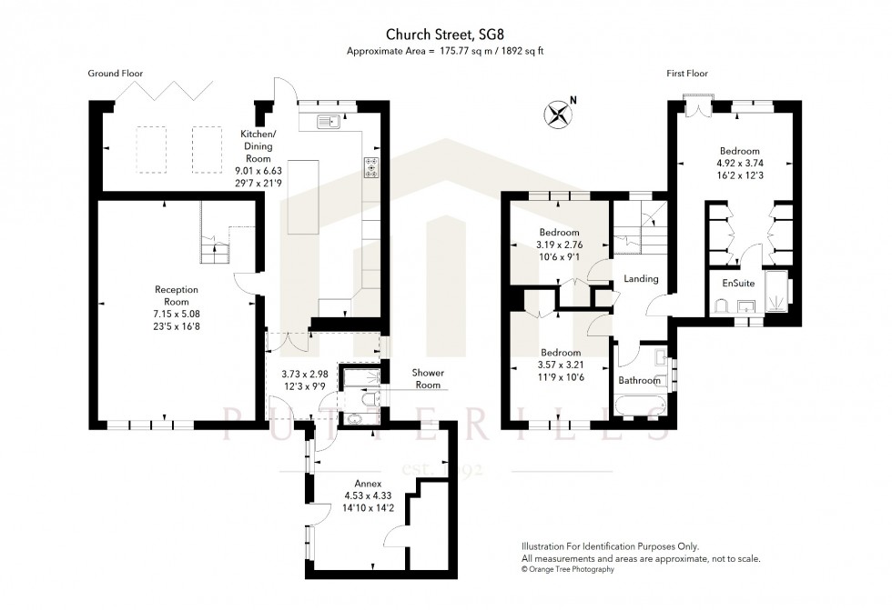 Floorplan for Church Street, Guilden Morden, Royston, Cambridgeshire, SG8