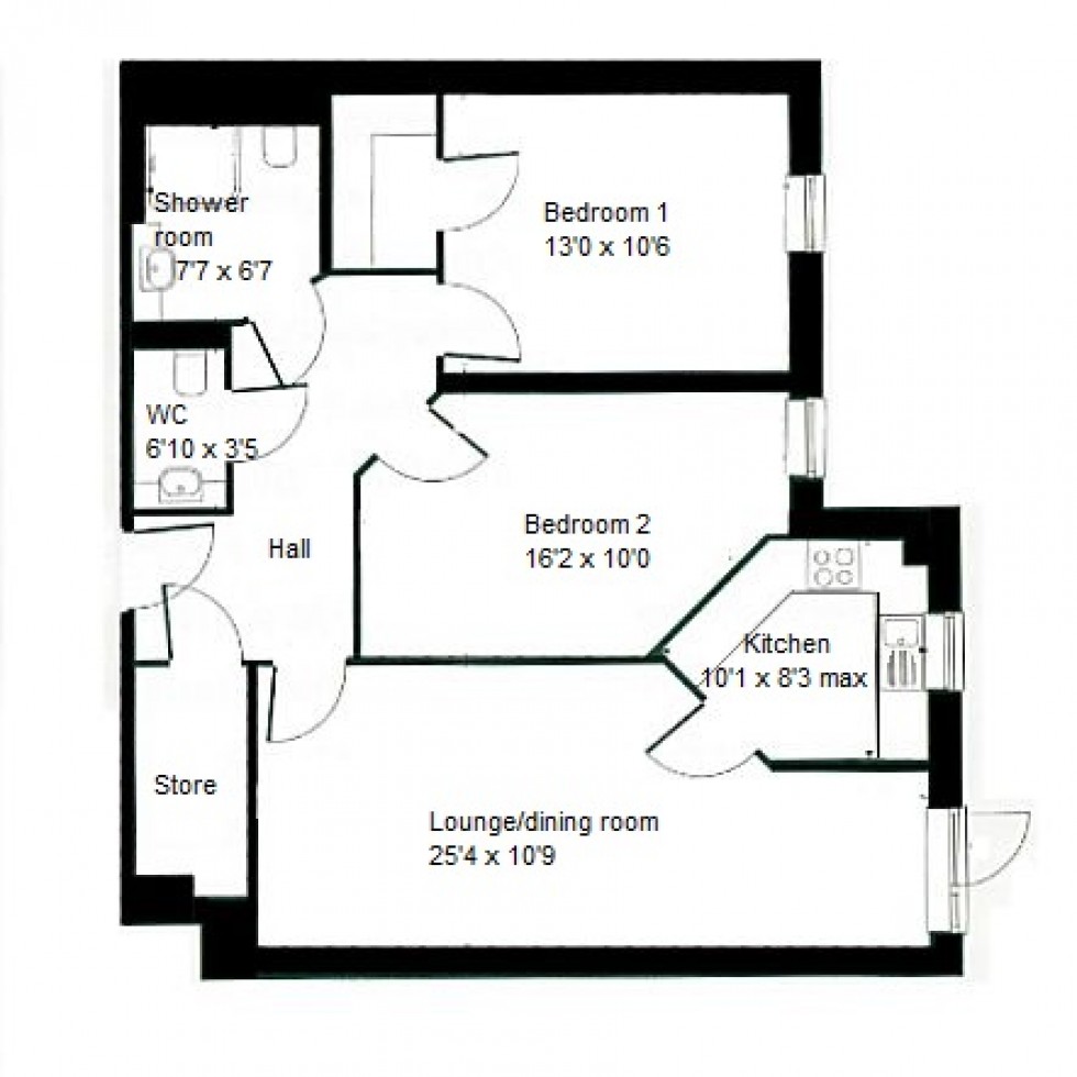 Floorplan for Knebworth, Hertfordshire