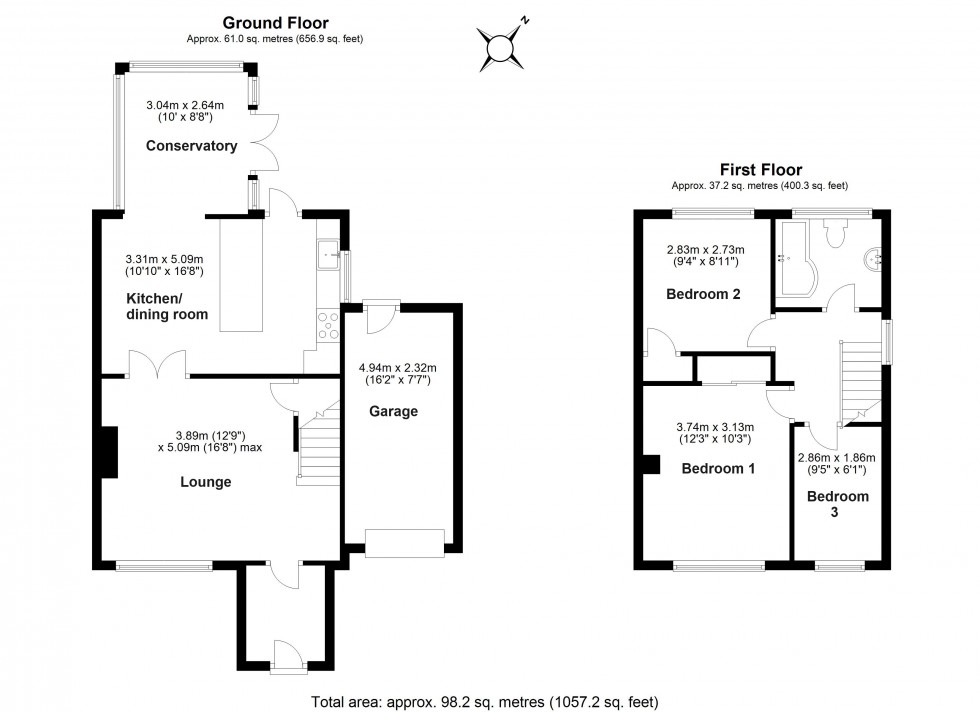 Floorplan for Codicote, Hertfordshire