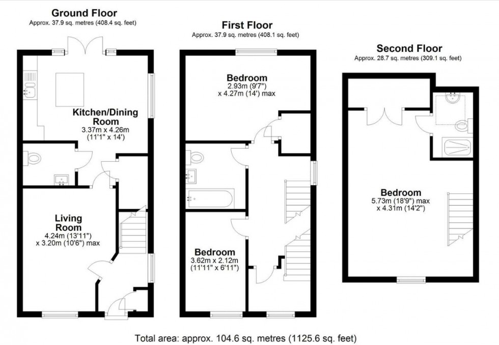 Floorplan for Woolmer Green, Hertfordshire