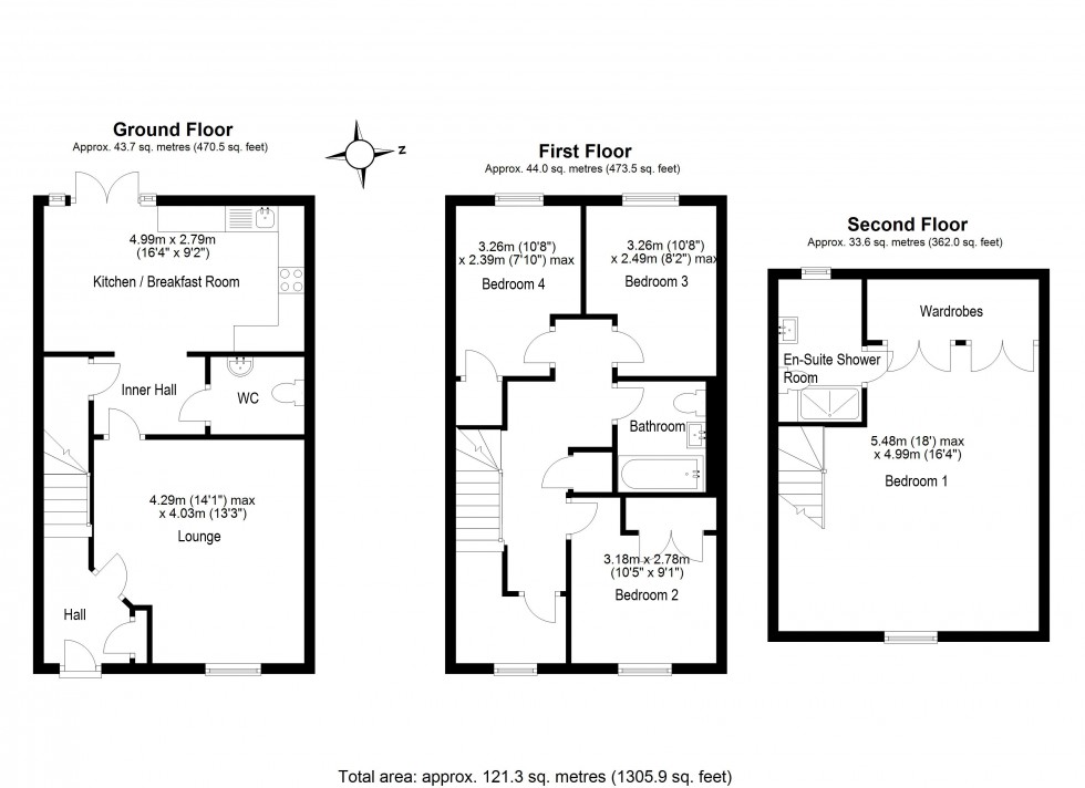 Floorplan for Woolmer Green, Hertfordshire