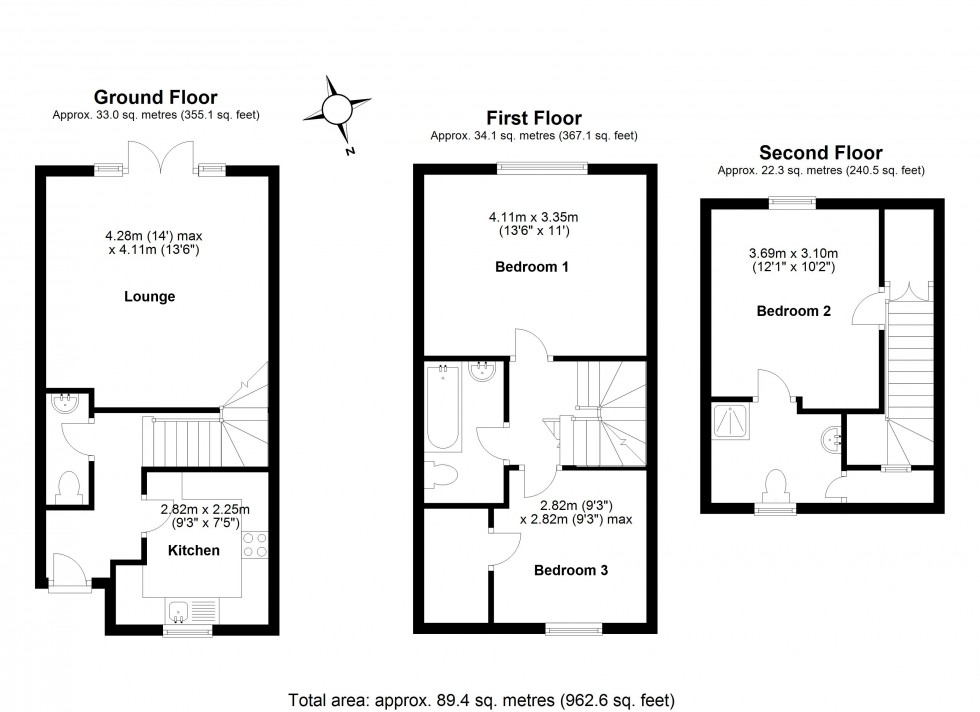 Floorplan for Woolmer Green, Hertfordshire