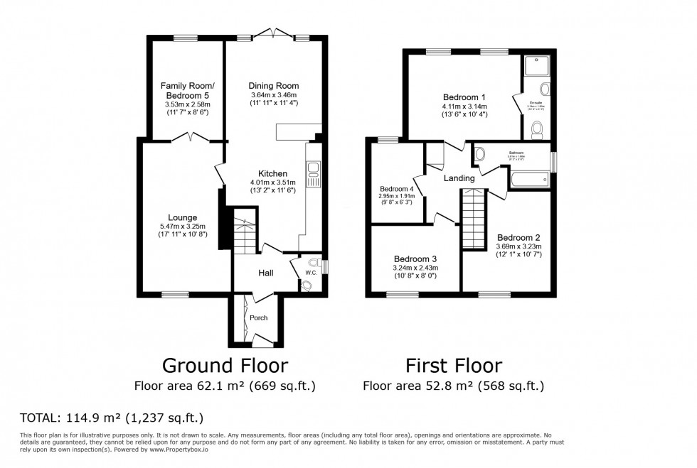 Floorplan for Codicote, Hitchin, Hertfordshire