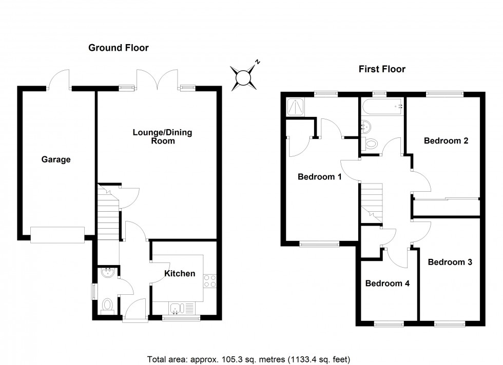 Floorplan for Stevenage, Hertfordshire