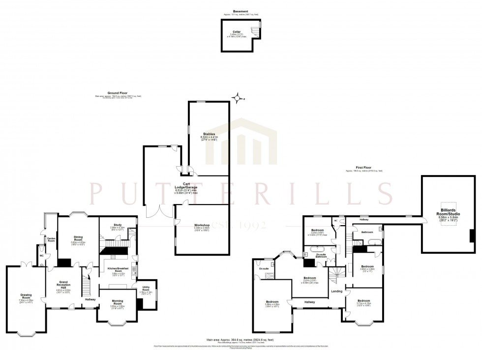 Floorplan for Graveley, Hitchin, Hertfordshire