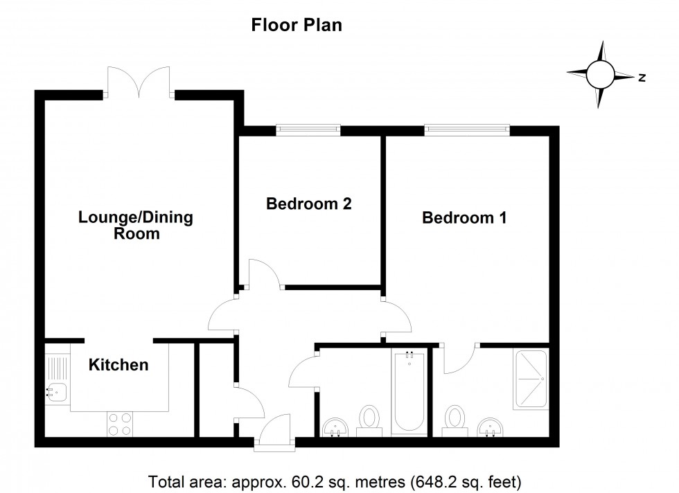 Floorplan for Stevenage, Herts