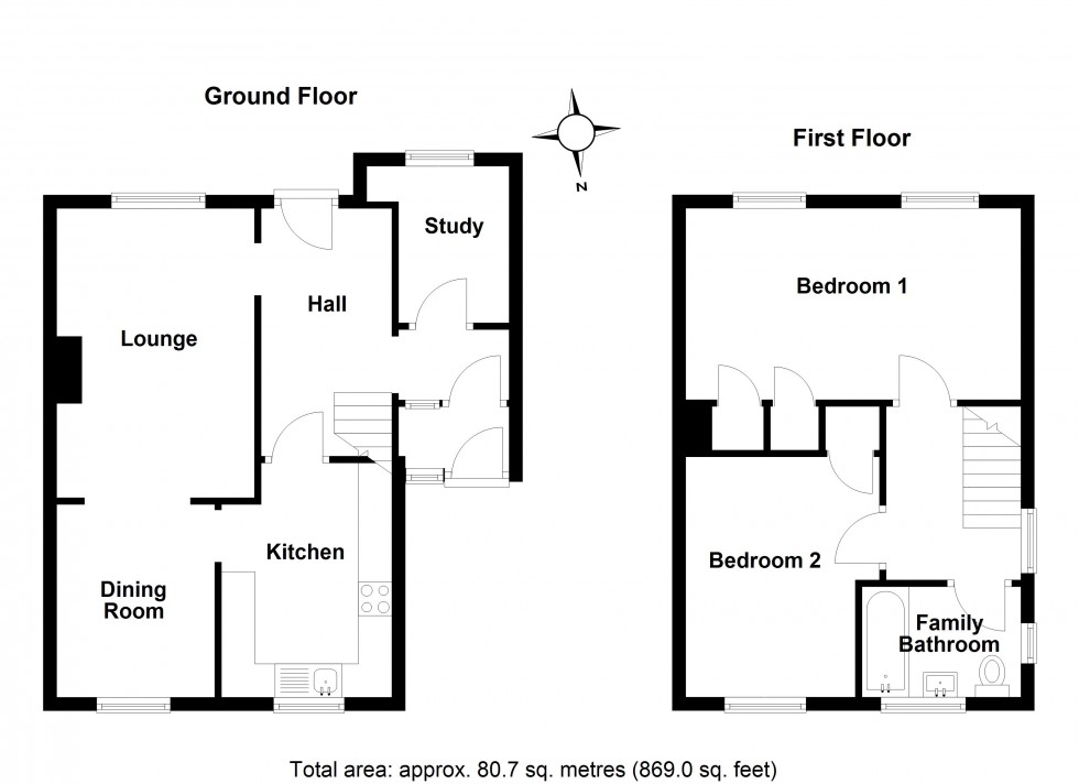 Floorplan for Stevenage, Hertfordshire